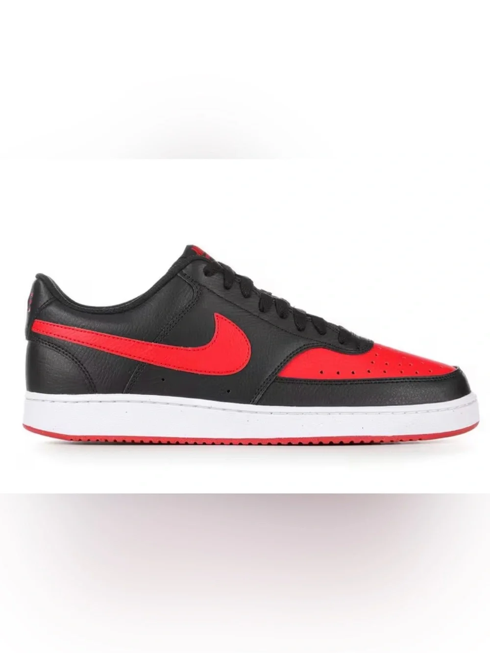 Nike Court Vision Low Shoe Black Red